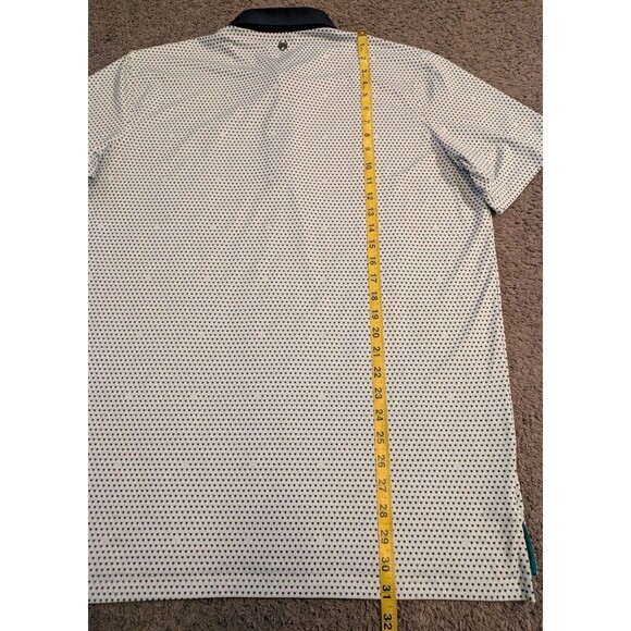 Greyson Geometric Triangle Pattern Knickerbocker Country Club Golf Polo Men's L - Picture 6 of 6